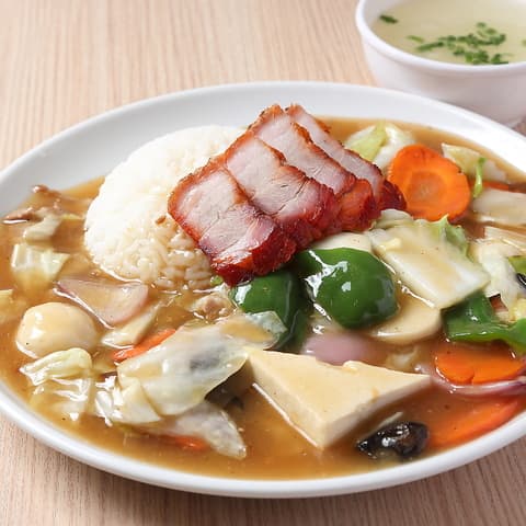 とろみあんの中華丼